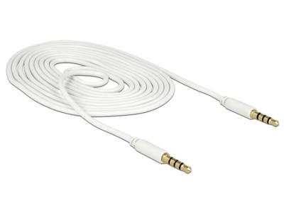 Delock 83441 Kabel Stereo Jack 3,5 mm 4-pins male > male 2 m Delock 83441 Kabel Stereo Jack 3,5 mm 4-pins male > male 2 m