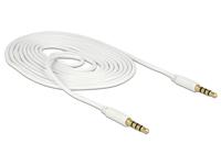 Delock 83441 Kabel Stereo Jack 3,5 mm 4-pins male > male 2 m - thumbnail
