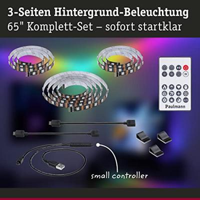 Paulmann TV Strips 65 Zoll 78881 LED-strip basisset Met USB-aansluiting 5 V 2.4 m RGB 1 set(s)