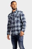 Purewhite Wool Look Overhemd Heren Donkerblauw - Maat L - Kleur: Blauw | Soccerfanshop - thumbnail