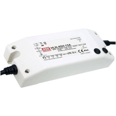 MEAN WELL HLN-40H-24A LED-driver, LED-transformator Constante spanning, Constante stroomsterkte 40 W 1.67 A 14.4 - 24 V/DC Dimbaar, PFC-schakeling,
