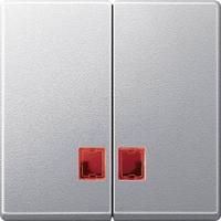 Merten MEG3456-0460 Wisselschakelaar Afdekking System M Aluminium 1 stuk(s) - thumbnail