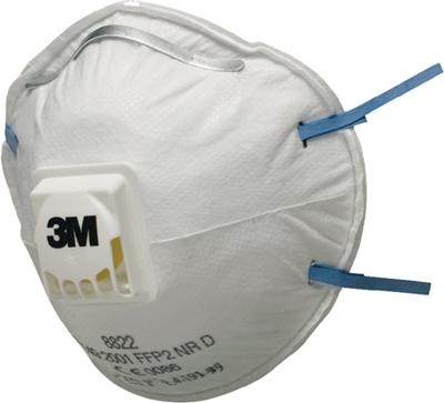 3M Stofmasker FFP2 8822 Ventiel Wegwerp - 8822 3M Stofmasker FFP2 8822 Ventiel Wegwerp - 8822