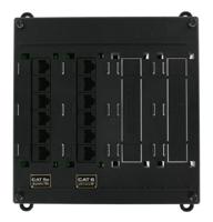 Leviton 476TM-652 Twist en Mount Patch Panel, 6 CAT 5e poorten en 6 CAT 6 poorten - thumbnail