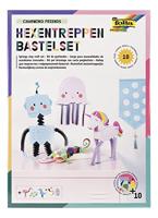 Doe-het-zelf kit "magische trappen", 10 figuurtjes CHARMING FRIENDS FOLIA meerkleurig - thumbnail