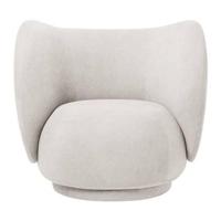 Ferm LIVING Rico Bouclé Fauteuil - Off-White - thumbnail