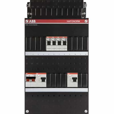 ABB 4 Groepenkast 1 fase 4 groepen 2 aardlekschakelaars 30mA hoofdschakelaar 40A HAD3232-22+H42