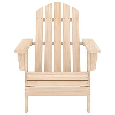 Tuinstoel Adirondack met voetenbank en tafel massief vurenhout