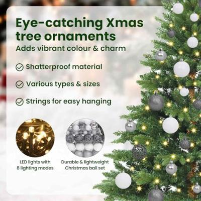 Kunstkerstboom met 150 LED met standaard Groen 150 cm PE en PVC