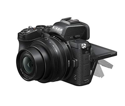 Nikon Z 50 compact systeemcamera + FTZ vatting adapter - 20,9 MP DX-formaat sensor - Grote Z lens vatting voor hoogste kwaliteit beelden - Elektronische zoeker - 4K video - VOA050K003, zwart