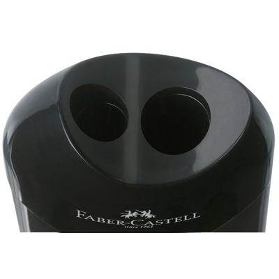 Faber Castell Puntenslijper met afvalkoker zwart