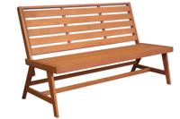 SenS-Line 3-zits Houten tuinbank Malibu 150 cm - thumbnail