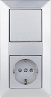 REV 0236020700 Wandcontactdoos Zilver 1 stuk(s) - thumbnail