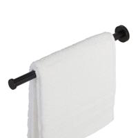 Geesa Nemox Handdoekrek 1 arm Zwart 916519-06 - thumbnail