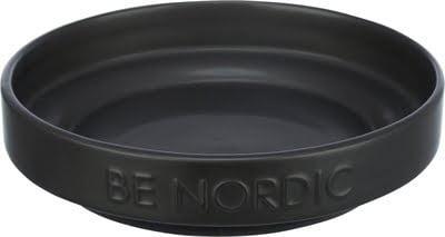 TRIXIE BE NORDIC VOERBAK KAT KERAMIEK / RUBBER ZWART 16 CM TRIXIE BE NORDIC VOERBAK KAT KERAMIEK / RUBBER ZWART 16 CM