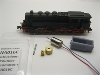 micromotor NA016C motor ombouwset voor Arnold / Hornby BR 95 - thumbnail