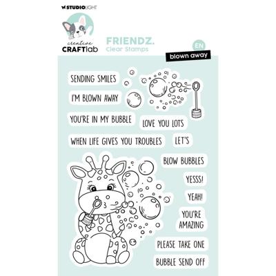 Creative Craftlab • friendz clear stamp blown away