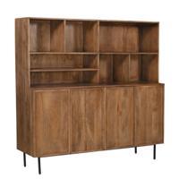 Livingfurn Wandkast 'Elan' Mangohout, 180cm - thumbnail