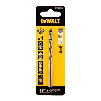 DeWalt Accessoires Black & Gold Metaalboor | 5,5 mm - DT20521-QZ DeWalt Accessoires Black & Gold Metaalboor | 5,5 mm - DT20521-QZ