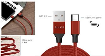 Cavo - AUTO T - 540347 - USB 2.0 - USB-C