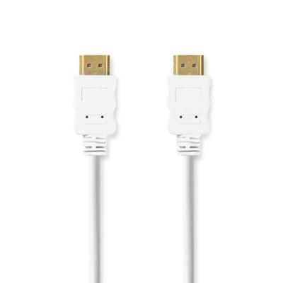 Nedis High Speed HDMI-Kabel met Ethernet | HDMI Connector | HDMI Connector | 4K@30Hz | ARC | 10.2 Gbps | 2.00 m | Rond | PVC | Wit | Doos - Nedis High Speed HDMI-Kabel met Ethernet | HDMI Connector | HDMI Connector | 4K@30Hz | ARC | 10.2 Gbps | 2.00 m | Rond | PVC | Wit | Doos -
