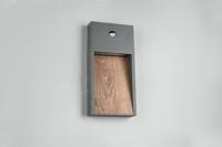 Trio Design wandlampSalmon grijs met hout en sensor - 246969135 - thumbnail