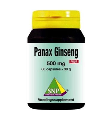 SNP Panax ginseng 500mg puur 60 Vegetarische capsules