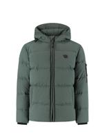 Ballin winter winterjas jongens - army groen - gewatteerd - logo badge - thumbnail