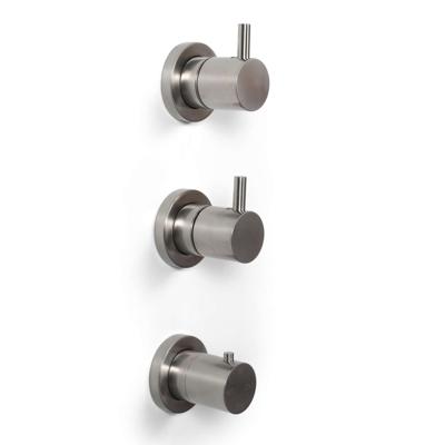 Inbouw Douchekraan Bongio Squandra Thermostatisch met 2 Stopkranen en Installatiebrug RVS Bongio Inbouw Douchekraan Bongio Squandra Thermostatisch met 2 Stopkranen en Installatiebrug RVS Bongio