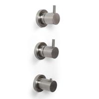 Inbouw Douchekraan Bongio Squandra Thermostatisch met 2 Stopkranen en Installatiebrug RVS Bongio - thumbnail