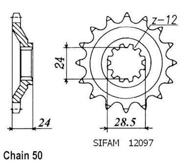 ESJOT Sprocket 530 17z standard