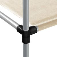 VidaXL Opbergrek voor boven wasmachine 87x55x90,5cm ijzer crèmekleurig - thumbnail