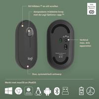 Logitech Pebble 2 Combo toetsenbord Inclusief muis RF-draadloos + Bluetooth QWERTY US International - thumbnail