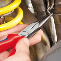 Knipex 26 26 200 Platte rondbektang VDE 45° gebogen Vanadium elektrostaal 200 mm - thumbnail