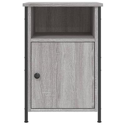 Nachtkastjes 2 st 40x42x60 cm bewerkt hout grijs sonoma eiken
