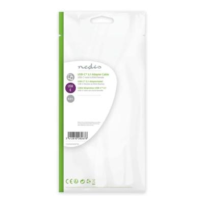 USB-C-Adapterkabel | Type-C Male - RJ45 Female | 0,2 m | Wit