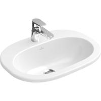 Villeroy & Boch O.novo inbouwwastafel - 56x40.5cm - 1 kraangat - overloop - wit 41615601 - thumbnail