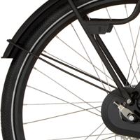 Cortina spatbordstang achter 28 foss diamond black matt - thumbnail