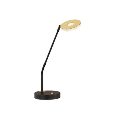 Fischer & Honsel TafellampDent zwart met goud - 50717