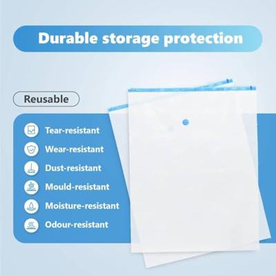 VidaXL Opslagzakken 10 pcs transparant en blauw 130 x 100 cm VidaXL Opslagzakken 10 pcs transparant en blauw 130 x 100 cm