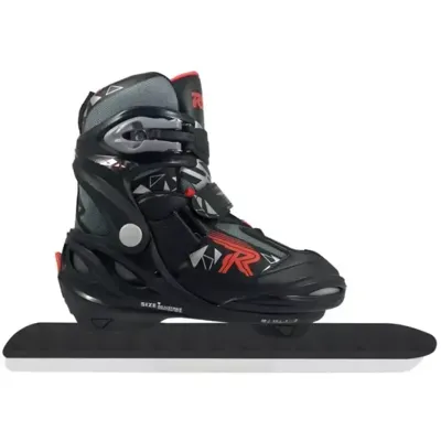 Roces - v-ice 4.0 - noren - schaatsen - zwart rood - snelle langebaan noren & verstelbare pasvorm - maat eu 30-35