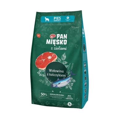 PAN MĘSKO with Herbs Beef with tuna S - droog hondenvoer - 9kg