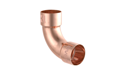 Kirchhoff Koperbocht 90°, blank, 15 mm, 2 sockets, (5002a) - 989013055