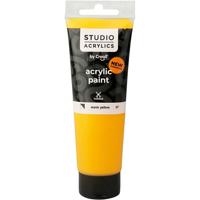 Creall Studio Acrylverf, semi-dekkend, warm yellow (07), 120 ml/ 1 fles - thumbnail