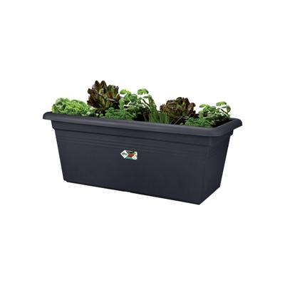ELHO Jardiniere Green Basics 60 - Zwart wonen - Outdoor - XXL - L 29,5 x B 59,2 x H 27,7 cm