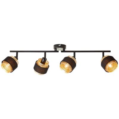 Brilliant 4-lichts plafondlampGrove zwart met goud - 99302/86