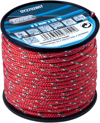 Connex pes touw rood 3mmx25m - dy2702807