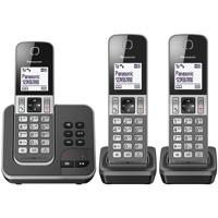 Panasonic KX-TGD323 DECT Telefoon Trio Set met antwoordapparaat - Zwart - thumbnail