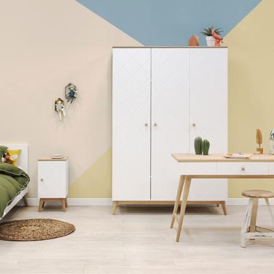 Bopita 3-deurskast Paris Wit/Eiken Bopita 3-deurskast Paris Wit/Eiken