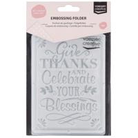 Vaessen Creative • embossing folder give thanks celebrate - thumbnail